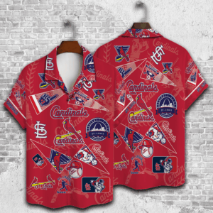 St Louis Cardinals 2023 3D Print Hawaiian Shirt – Perfect Gift for Men Dad Father V1