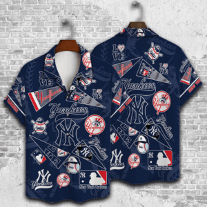 2023 New York Yankees 3D Print Hawaiian Shirt Gift for Men – Dad Father V1