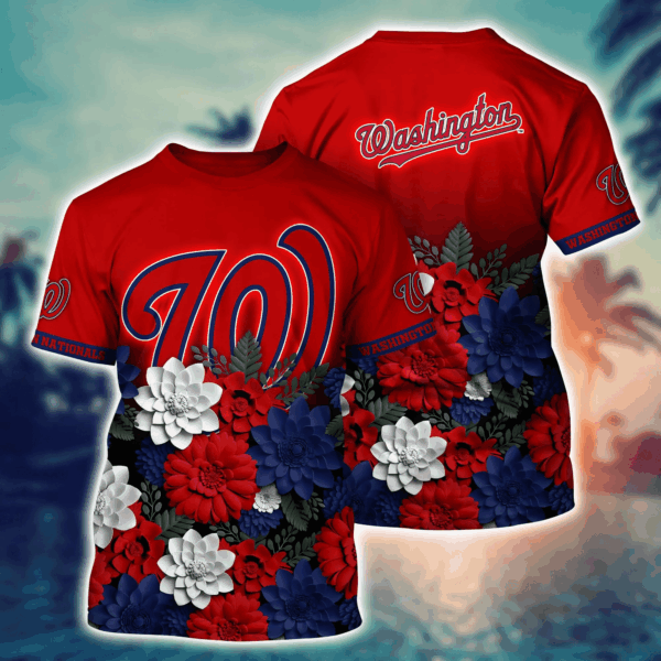 Washington Nationals 3D Button Hawaii Shirt: Perfect Gift for Men and Fans!