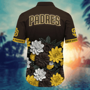 San Diego Padres 3D Button Hawaiian Shirt – Perfect Gift for Men and Fans
