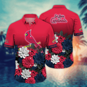 St Louis Cardinals 3D Button Hawaii Shirt - Perfect Gift for Men & Fans!
