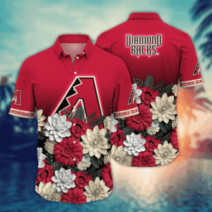 Arizona Diamondbacks 3D Flower Button Shirt: Perfect Gift for Men & Fans