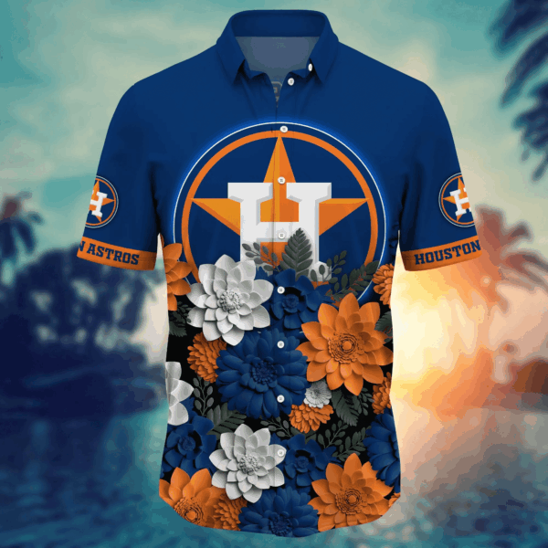 Houston Astros 3D Button Hawaii Shirt: Perfect Gift for Men & Fans with Summer Football Shirts