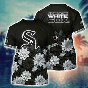 Chicago White Sox Flower 3D Button Shirt: Perfect Gift for Men & Fans 3