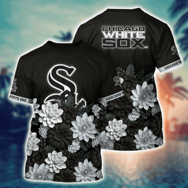 Chicago White Sox Flower 3D Button Shirt: Perfect Gift for Men & Fans
