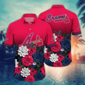 Atlanta Braves 3D Button Hawaii Shirt - Ideal Gift for Men & Football Fans