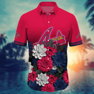 Atlanta Braves 3D Button Hawaii Shirt – Ideal Gift for Men & Football Fans