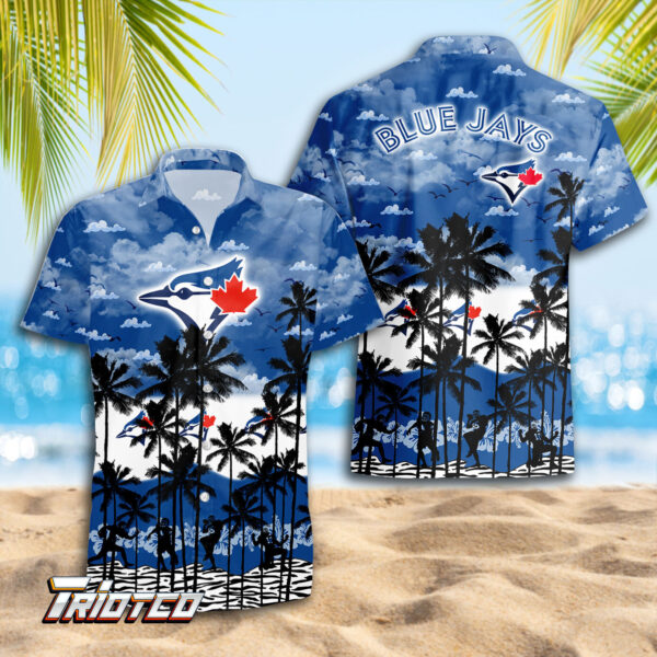 Toronto Blue Jays Hawaiian Shirt: 3D Button Gift for Men – Trending Summer Style for Dad & Father