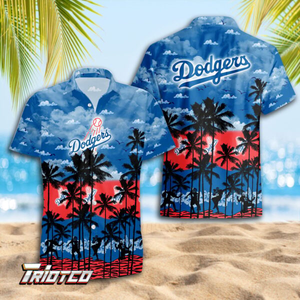 Los Angeles Dodgers 3D Button Hawaiian Shirt – Trending Summer Gift for Men & Dad