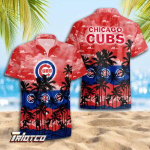 Chicago Cubs 3D Button Hawaiian Shirt – Perfect Gift for Men Dad Father – Trending Summer Style