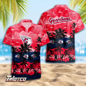 Cleveland Guardians Hawaiian Shirt: 3D Button Gift for Men Dad Father - Trending Summer Style