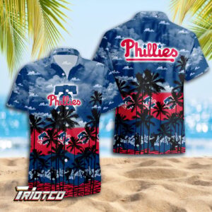 Philadelphia Phillies Hawaiian Shirt: 3D Button Gift for Men - Trending Summer Style for Dad