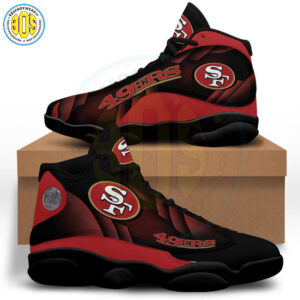 San Francisco 49ers J13 Sneakers - Official Jordan 13 Shoes for Football Fans