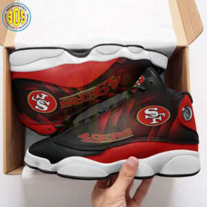 San Francisco 49ers J13 Sneakers – Official Jordan 13 Shoes for Football Fans