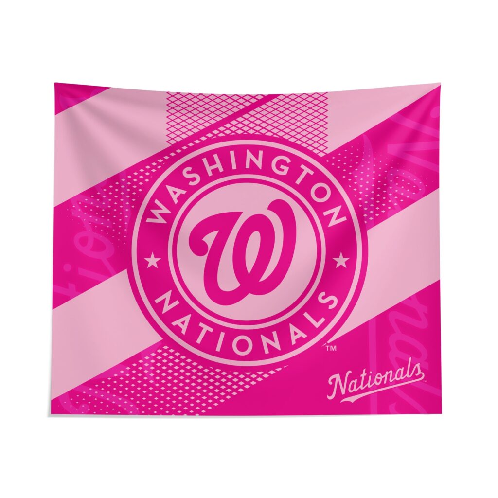 Washington Nationals Pink Motion Tapestry – Official MLB Team Merchandise
