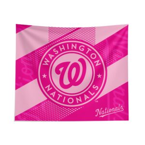 Washington Nationals Pink Motion Tapestry - Official MLB Team Merchandise