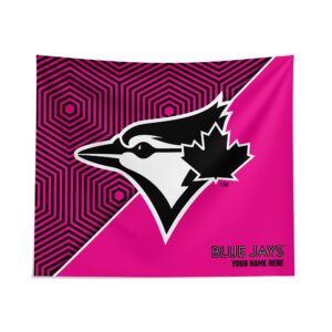 Custom Toronto Blue Jays Pink Implosion Tapestry - Personalized Decor for Fans