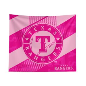 Texas Rangers Pink Motion Tapestry - Official MLB Merchandise