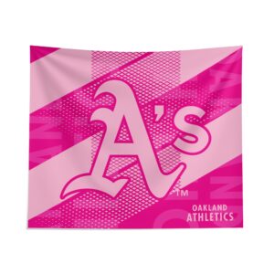 Oakland Athletics Pink Motion Tapestry - Official MLB Home Decor