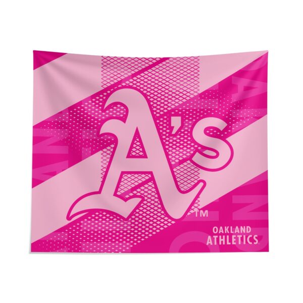Oakland Athletics Pink Motion Tapestry – Official MLB Home Decor
