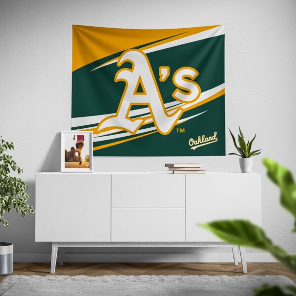 Official Oakland Athletics Velocity Tapestry – Limited Edition MLB Wall Decor