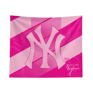 New York Yankees Pink Motion Tapestry - Official MLB Merchandise