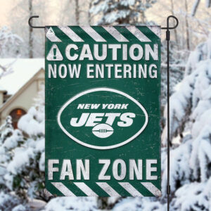 New York Jets Fan Zone Flag, NFL Welcome Sport Flag - House Garden Decor Gift