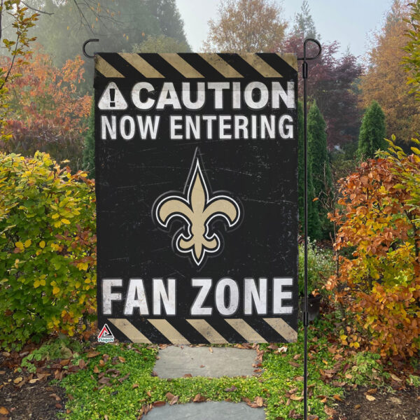 New Orleans Saints Fan Zone Flag, NFL Welcome Sport Flag – House Garden Decor Gift