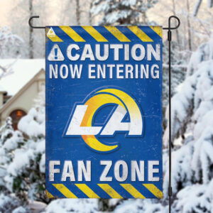 Los Angeles Rams Fan Zone Flag, NFL Welcome Sport Flag - House Garden Decor Gift