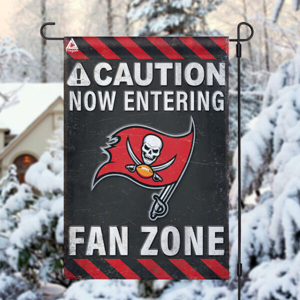 Tampa Bay Buccaneers Fan Zone Flag, NFL Welcome Sport Flag – House Garden Decor Gift
