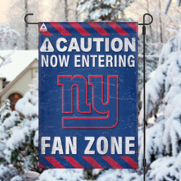 New York Giants Fan Zone Flag, NFL Welcome Sport Flag – House Garden Decor Gift