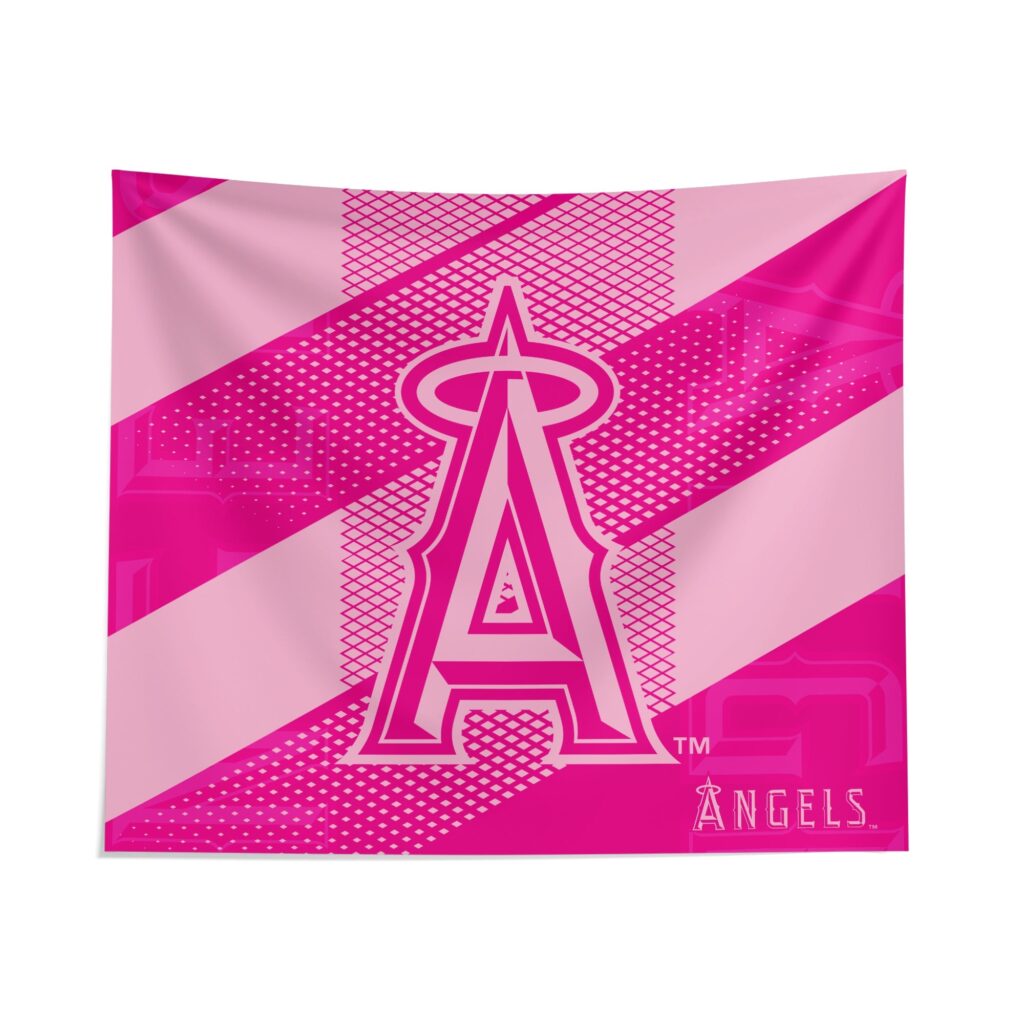 Los Angeles Angels Pink Motion Tapestry – Official MLB Home Decor