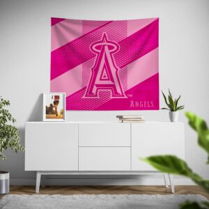 Los Angeles Angels Pink Motion Tapestry – Official MLB Home Decor