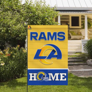 Los Angeles Rams Football Flag, Rampage Mascot Personalized Football Fan Welcome Flags, Custom Family Name NFL Decor – House Garden Decor Gift
