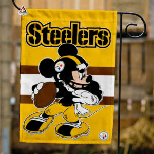 Pittsburgh Steelers x Mickey Football Flag, NFL Premium Flag - House Garden Decor Gift 3
