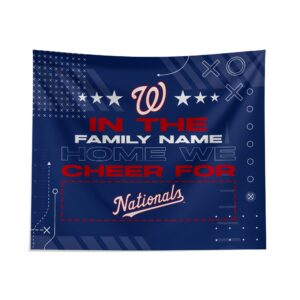 Custom Washington Nationals Cheer Tapestry - Personalized Fan Decor