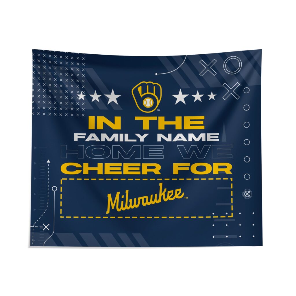 Custom Milwaukee Brewers Cheer Tapestry – Personalized Fan Decor Custom Milwaukee Brewers Cheer Tapestry – Personalized Fan Decor