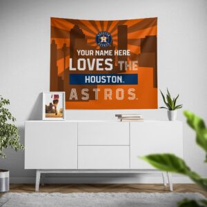 Custom Houston Astros Skyline Tapestry: Personalized Home Decor – Buy Now!