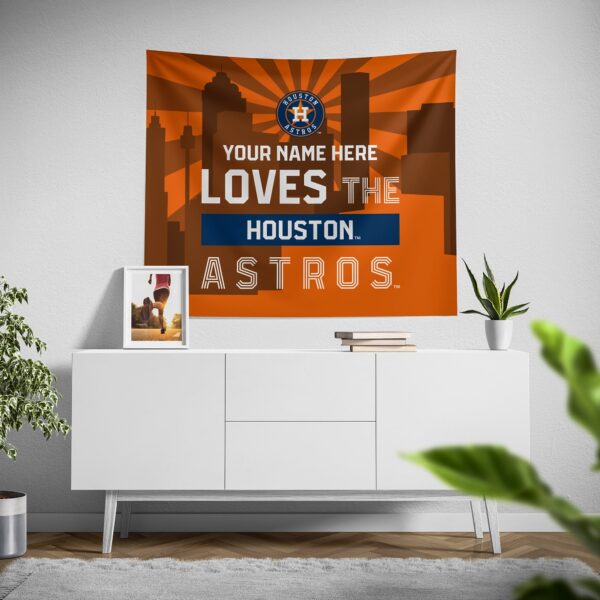Custom Houston Astros Skyline Tapestry: Personalized Home Decor – Buy Now!