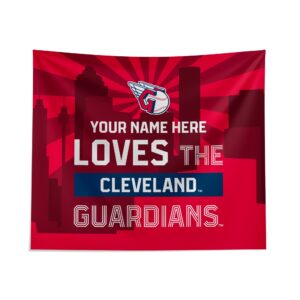 Cleveland Guardians Skyline Tapestry - Personalized Custom Decor for Fans