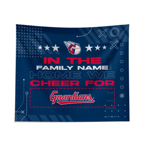 Cleveland Guardians Cheer Tapestry – Personalized Custom Design