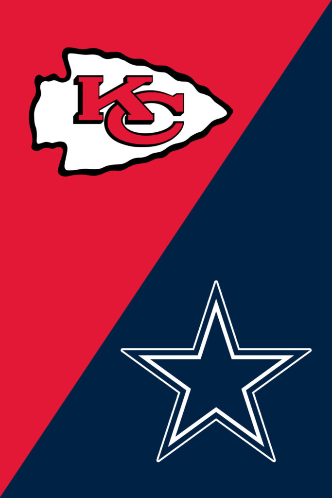 Kansas City Chiefs vs Dallas Cowboys Flag, Custom House Divided Flags, Personalized House Divided Flag – House Garden Decor Gift