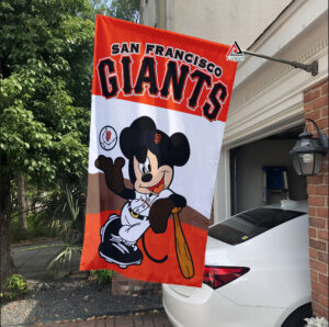 San Francisco Giants x Mickey Baseball Flag MLB Premium Flag
