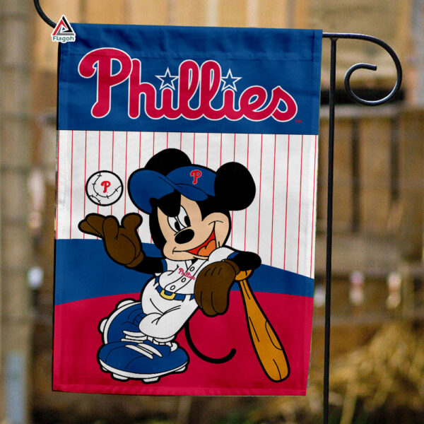 Philadelphia Phillies x Mickey Baseball Flag MLB Premium Flag