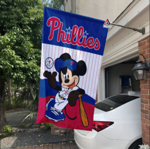 Philadelphia Phillies x Mickey Baseball Flag MLB Premium Flag