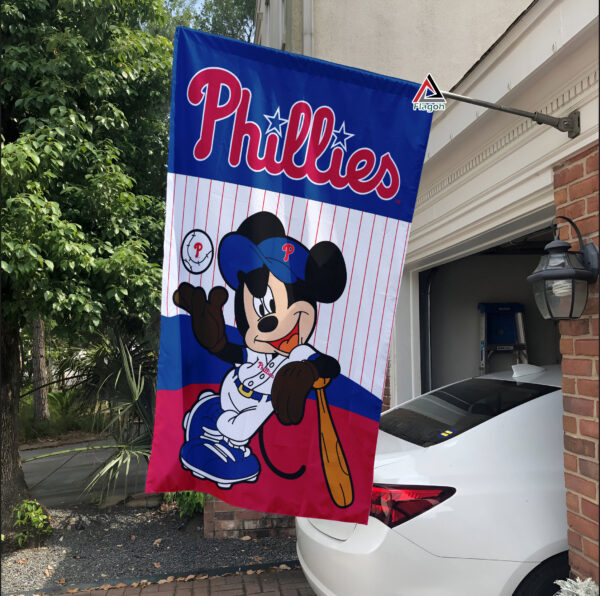 Philadelphia Phillies x Mickey Baseball Flag MLB Premium Flag