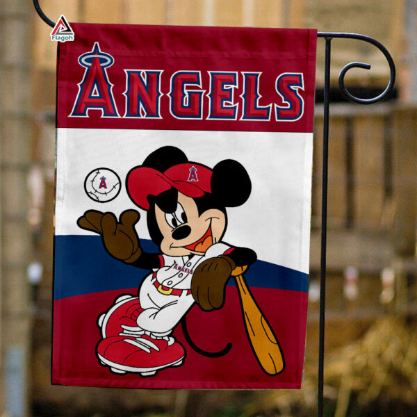 Los Angeles Angels x Mickey Baseball Flag MLB Premium Flag