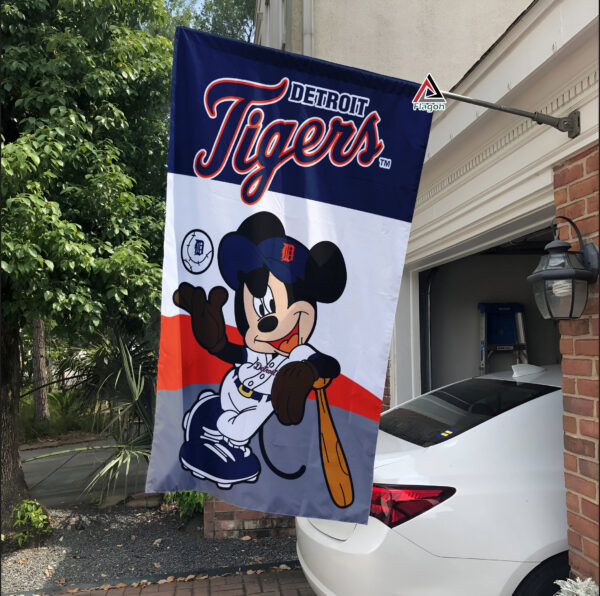 Detroit Tigers x Mickey Baseball Flag – MLB Premium Flag for True Fans