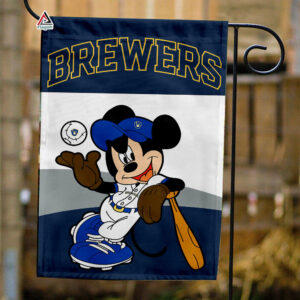 Milwaukee Brewers Mickey Baseball Flag MLB Premium Flag