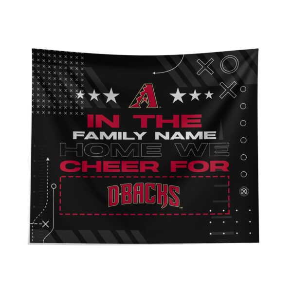 Custom Arizona Diamondbacks Cheer Tapestry – Personalized Sports Decor